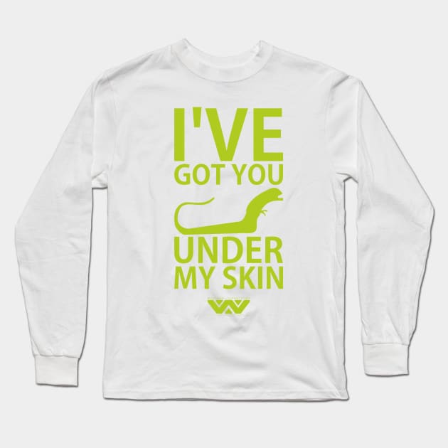 Under my skin green Long Sleeve T-Shirt by LordDanix
